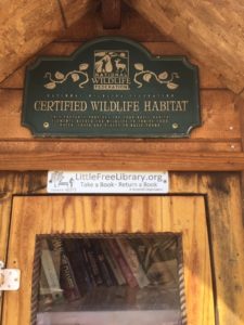 Certified Wildlife Habitat plaque